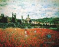 Mohnfeld bei Vétheuil Claude Monet impressionistische Blumen